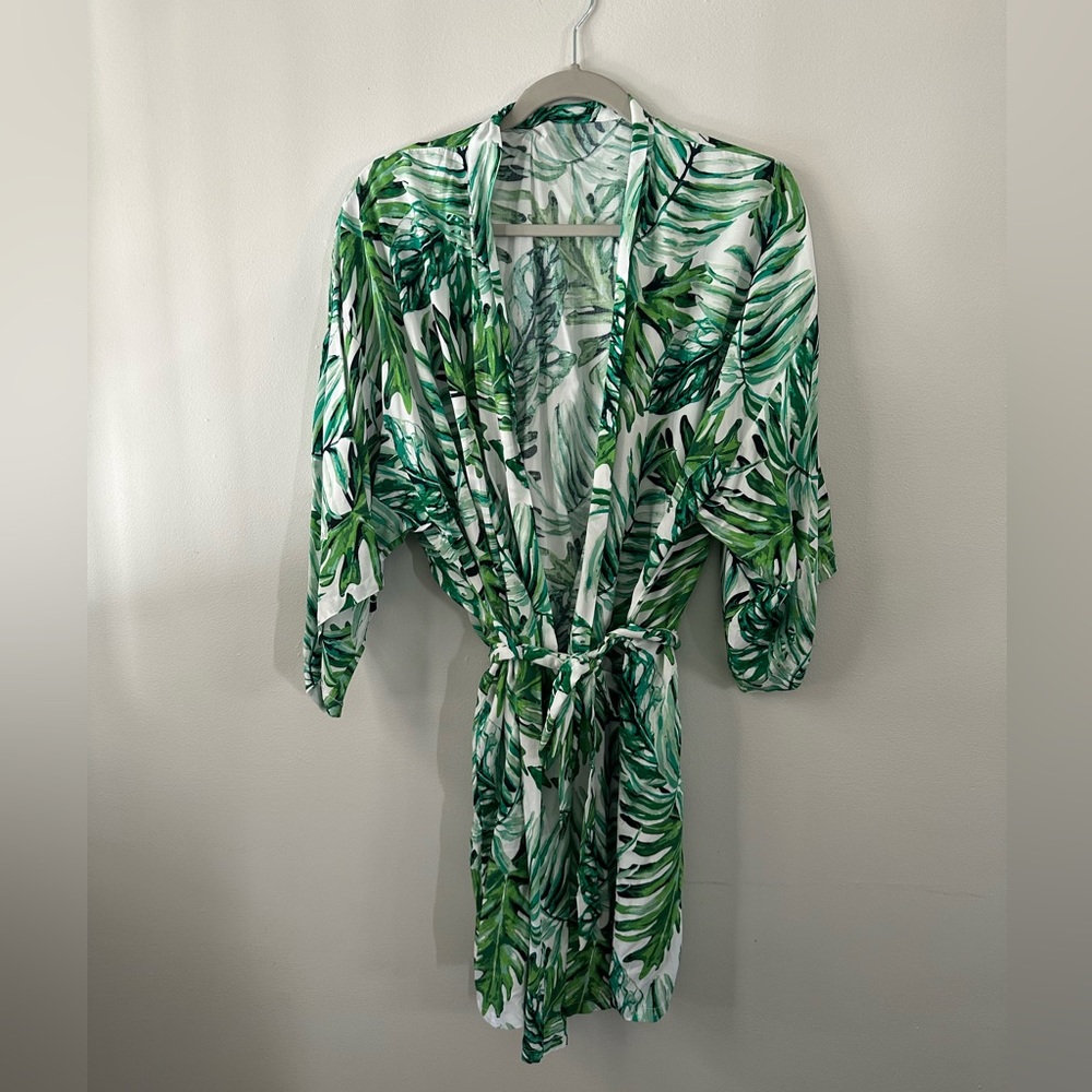 Palm Leaf Robe | Bridesmaid, Wedding Party, & Honeymoon Getting Ready Robes